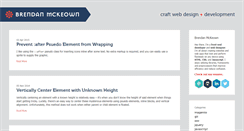 Desktop Screenshot of brendanmckeown.com